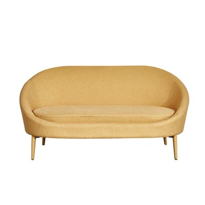 Scaun de lounge oval lung galben